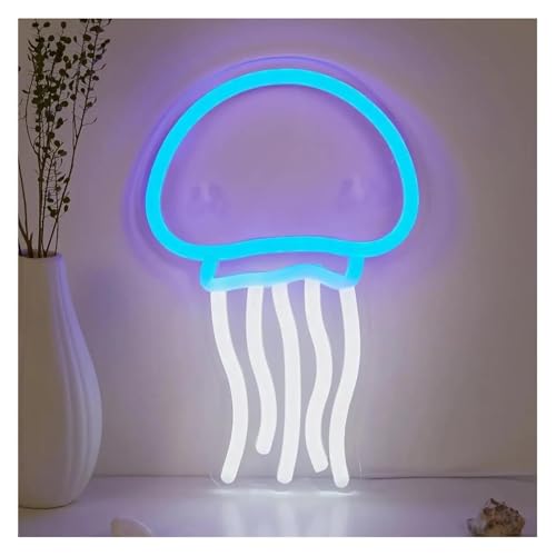 Néon méduse LED dimmable pour décoration de fête et veilleuse de chambre