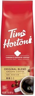 Tims Horton Original Blend Ground Coffee, Medium Roast, 32 oz.