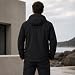 NWDEY Regenjacke Herren Wasserdicht Atmungsaktiv, Herren Windbreaker & Outdoor Jacke Sportjacke mit Kapuze für Wandern Fahrrad Freizeit (DE/NL/SE/PL, Alphanumerisch, XL, Regular, Regular, Schwarz)