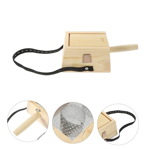 Caja de Moxibustión de Madera para Uso Doméstico, con Mango de Hierro y Piel No Tóxica, Recipiente para Quemar Moxa miniatura 7
