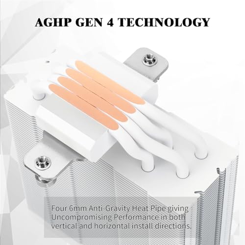Image of Thermalright Assassin Spirit 120 Vision ARGB White CPU Cooler with 1.54-inch 240*240 Resolution IPS Display LCD Screen,Computer CPU Air Cooling for LGA1700 /1851 /115X,AM4 /AM5,High Performance Radiator