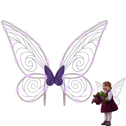 Asas de fada das meninas | Princess Costume Wings for Kids Dress up,Acessórios de cosplay para lembr