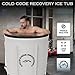 Cold Code Recovery Ice Bath Tub with lid Cold Water Therapy Tub for Recovery and Cold Plunge Portable Ice Bath Plunge Pool Pod Ice Bath Outdoor UK Brand (Grey)