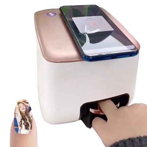 3D Nail Printer Machine with 1000+ Designs, App-Controlled Nail Polish