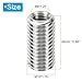 PATIKIL Thread Adapters Sleeve Reducing Nut, 6 Pcs M12*1.75 Male to M8*1.25 Female Repairing Insert Nut Screw Reducer Conversion Stainless Steel Fastener 24mm