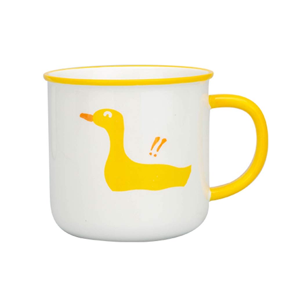 Kaffeetasse Keramik-Kaffeetasse mit Henkel Bedruckte Tassen Einfache kreative Wasser-/Milch-/Tee-/Lattee-Tassen (C)