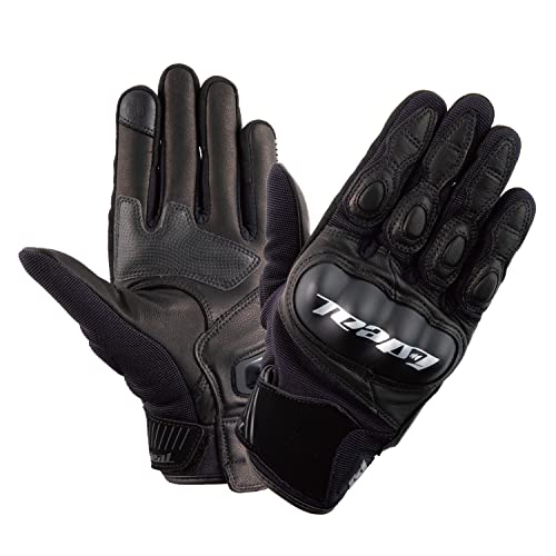 山城(yamashiro) IDEAL アイディール バイク用 グローブ ID-015 ヘリテージ ブラック 2XLサイズ ID015/BK/2XL