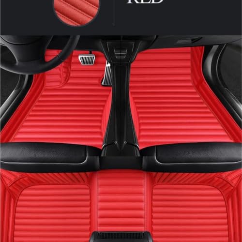 Tapis de sol de voiture 5D pour Hyundai Genesis Coupé accessoire auto rouge