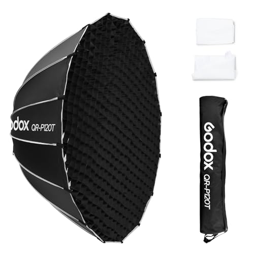 Boîte à lumière Godox QR-P120T à dégagement rapide et monture Bowen pour modeler vos portraits