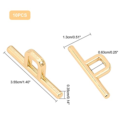 WADORN 10pcs Metal Toggle Clasps - Image 3