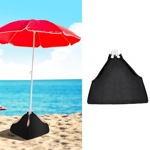 Anclajes y bolsas de arena para sombrilla de playa con base de peso resistente al viento 3