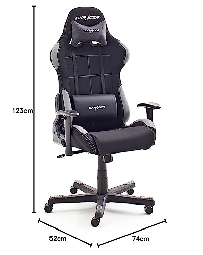Robas Lund DX Racer 5 - Silla de Escritorio/Oficina/Gaming, con Ruedas, Altura Ajustable,...