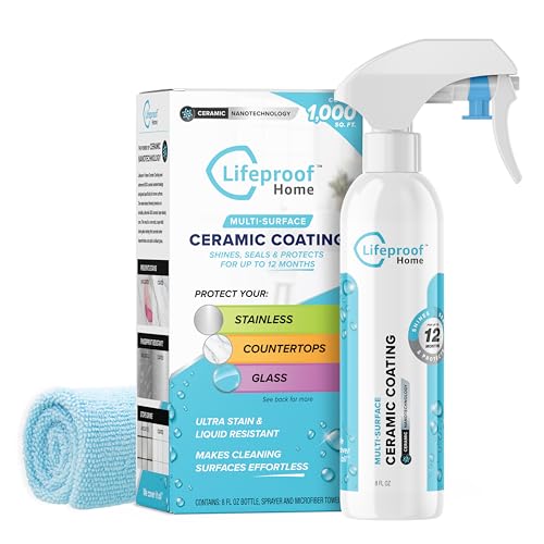 Comparison: Best Sealer For Kitchen Cabinets 6 Lifeproof Ceramic Coating Spray Kit - Shine, Seal & Protect Kitchen & Bath Surfaces, Repels Stains & Grime