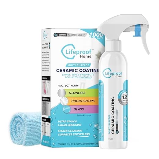 Lifeproof Ceramic Coating Spray Kit - Shine, Seal & Protect Kitchen & Bath Surfaces, Repels Stains & Grime