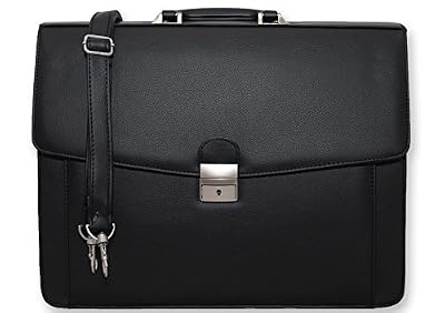 Gloria Kaos BORSA CARTELLA VENTIQUATTRORE PORTADOCUMENTI 24 ORE VALIGETTA DA UFFICIO LAVORO (Nero MA32)
