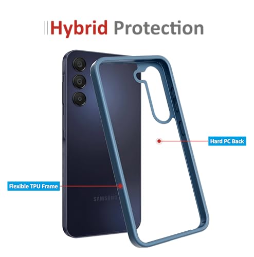 Image of Thermoplastic Polyurethane Slim Case For Samsung Galaxy S23,[Anti-Yellowing Technology] [Military Grade Drop Protection] Shockproof Slim Hybrid Phone Case For Samsung Galaxy S23 5G-Indigo Blue