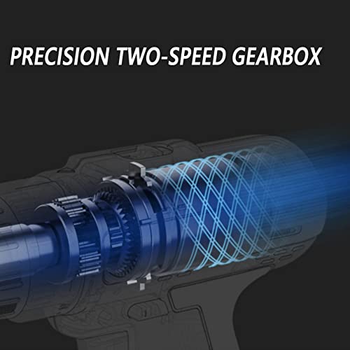 QHYXT 12-V-Akku-Bohrmaschine, 18 + 3-Kupplungseinstellung, Bohrmaschinen-Set, 2 Variable Geschwindigkeiten, 3/8-Zoll… – Bild 4