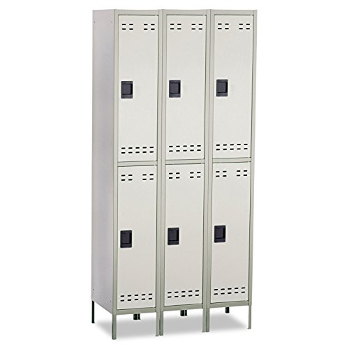 Safco 5526Gr Double-Tier Three-Column Locker 36W X 18D X 78H Two-Tone Gray #TOP29