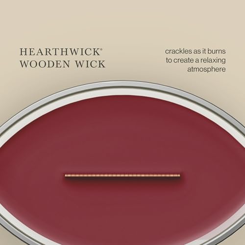 Image of Woodwick Spiced BlackBerry Ellipse Candle