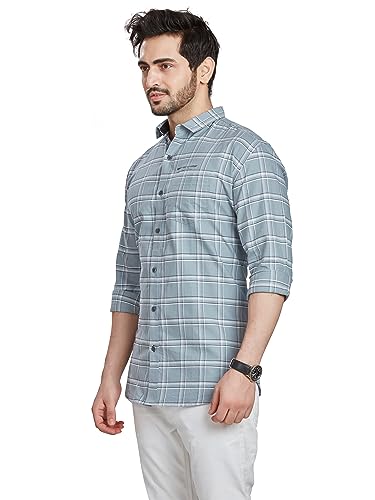 Image of BE ACTIVE Cotton Casual Checks Shirts for Men|| Casual Shirts for Men|| Mens Casual Shirts Full Sleeve
