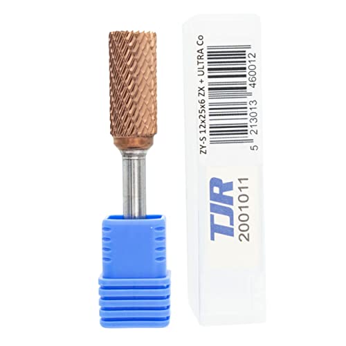 New Carbide Burr with coating ULTRA Co, 12mm (metric) diameter with 6mm metric shank (ZYA-S-Cylindrical with End Cut)