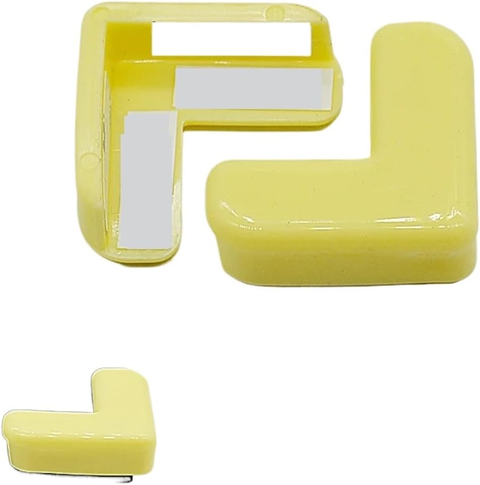 Corner Bumpers for Sharp Edges 40pcs Baby Safety L Shape Transparent Protector Cover Table Corner Guards Children Protection Furnitures Edge(Yellow)