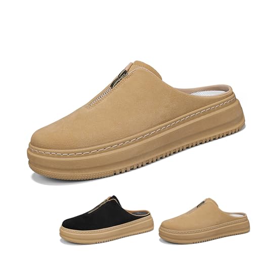 Zapatos deportivos para hombre informales de gamuza sintética sin cordones
