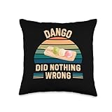 Retro Dango Did Nothing Wrong Vintage Dango Food Lover Throw Pillow