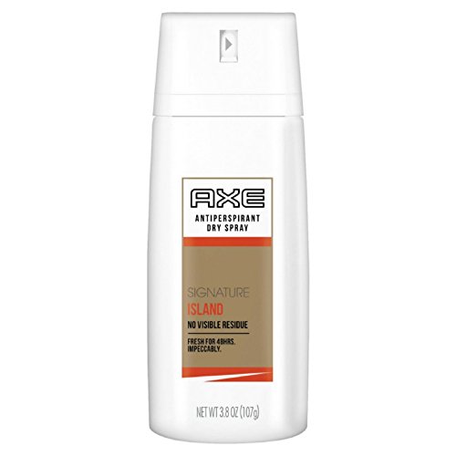 Axe White Label Dry Spray Antiperspirant, Signature Island 3.8 oz (Pack of 2)