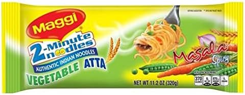 Vegetable Atta Noodles Masala Flavor (320 G) (Pack of 4)