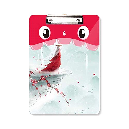Porte-documents A4 rigide aquarelle chinoise pour écrire sans table facilement