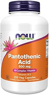 NOW Supplements, Pantothenic Acid (Vitamin B-5) 500 mg, B-Complex Vitamin, 250 Capsules