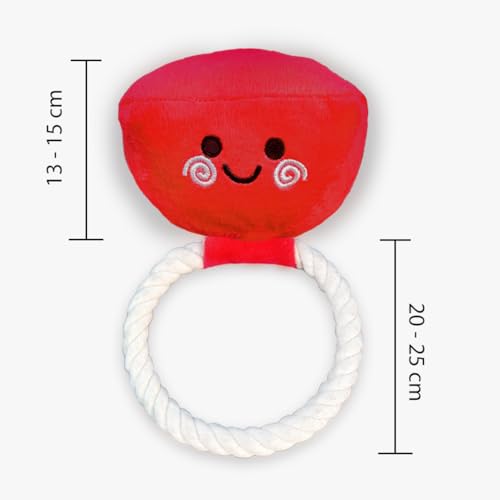 Image of Mutt of Course Dog Toy Plush Squeaky Toy for Dogs | Wedding Ring Design | Soft Chew & Tug Toy for Puppies & Small Dogs