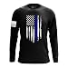 TPS - Long Sleeve Shirt, Decorated in The USA with 100% Cotton Material - Thin Blue Line 3XL