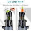Shine SJX-1 Easy Cold Press Juicer with XL Feed Chute and Compact Body, Gray