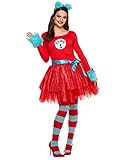 Spirit Halloween Adult Thing Dr. Seuss Tutu Dress Costume - L