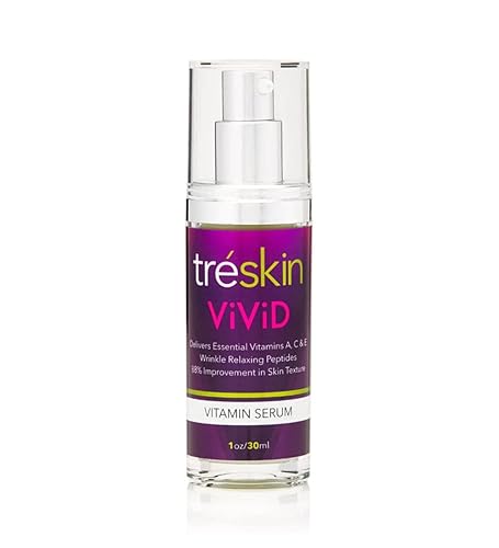 Miniatura 1 de TréSkin ViViD Vitamin Serum  Suero facial a base de plantas para manchas oscuras, líneas finas y arrugas, suero de colágeno antienvejecimiento,