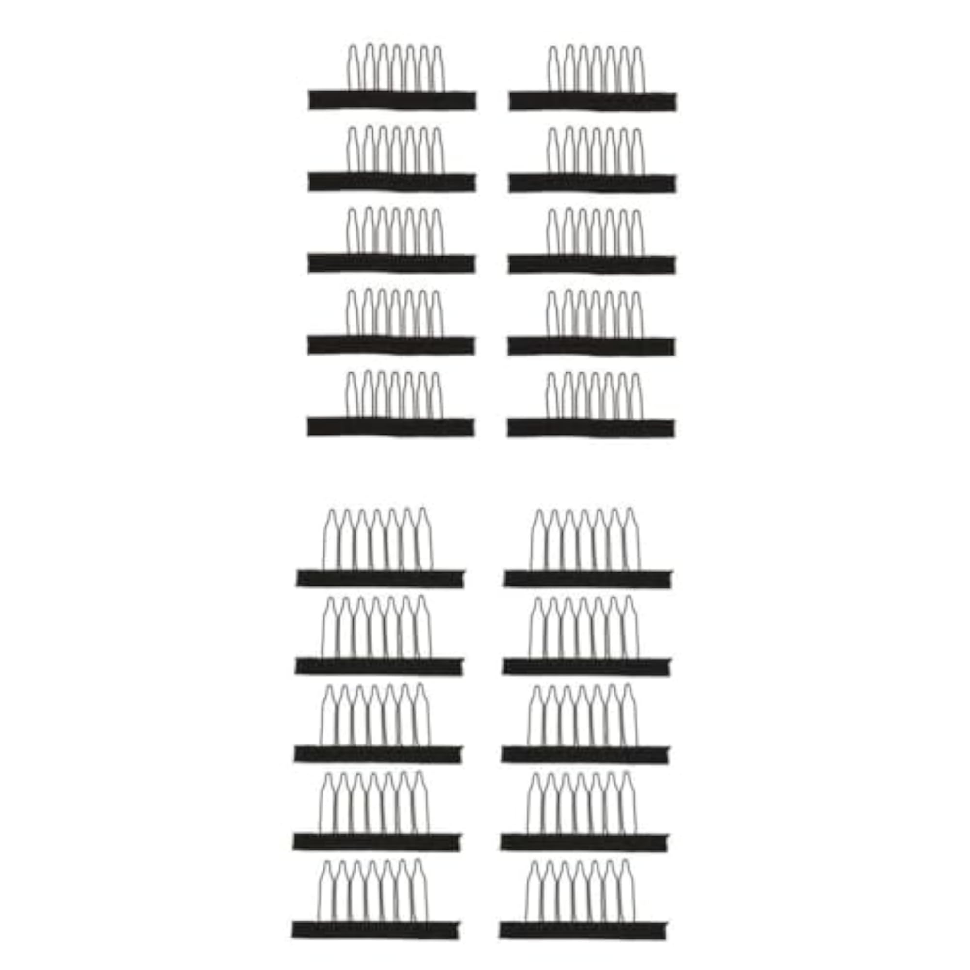 20PCS 7 Teeth Hair Lace Wig Insert Combs Wig Cap Clips