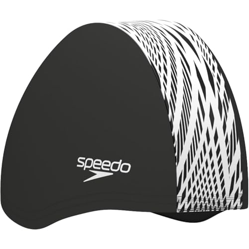 Speedo Boom Endurance + Gorro de natación para Unisex Adulto, Black/White Boho...