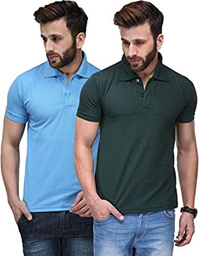 Image of T.N.X Men's Regular Fit Polos (Pack of 2)