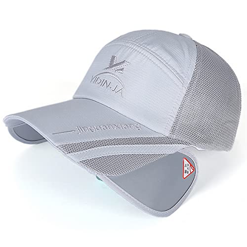 WZZPSD Casquette de Baseball Rapide Séchage Maille Respirante Chapeaux Trucker Casquette Homme Femme Large Bord Réglable Cap Chapeau de Soleil Été en Plein Air Casquette Visière Protection Solaire Cover