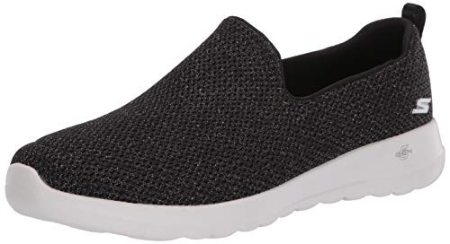 Skechers Women's GO Walk Joy-Highlight Sneaker, Black/Gold, 9 Medium US