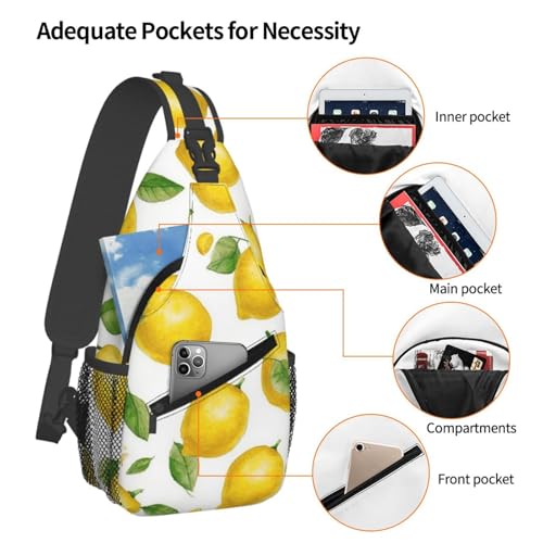 Mochila tipo Sling para senderismo negra unisex miniatura 4
