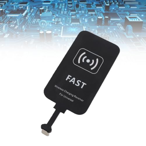 Schneller Kabelloser Ladeempfänger, 10 W Kabelloser Ladeempfänger, Ladegerät Adapter, Typ C Schnittstelle, Ultradünner, Leichter, Kabelloser Ladeempfänger und Adapter für