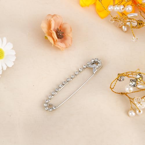 Image of Rhinestone Brooch Pins,Safety Pins for Clothes,Brooch Pins for Women,Pins for Bags,Decorative Pins