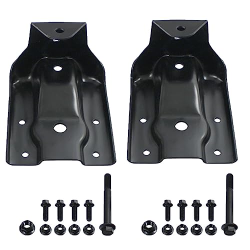Pair Rear Leaf Spring Hanger Bracket and Shackle Kit 722-032, 722-006 Replacement for 1999-2015 Chevy Silverado GMC Sierra 1500 for 2007-2009 Cadillac Escalade/GMC Yukon by BST BSSP - Image 2