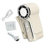 Ventilatore elettrico portatile ricaricabile tramite USB, ventilatore a ombrello basso per esterni, per ufficio, campeggio, viaggi, sport e viaggi