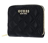 L: 11 cm W: 1,90 cm H: 10 cm GUESS Damen Giully, Geldbörse mit Reißverschluss, Schwarz