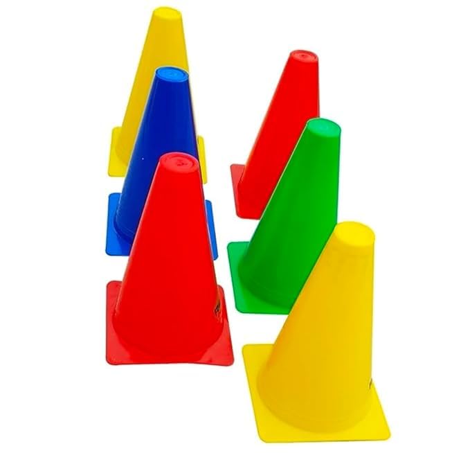 14 Inch Cone Marker Set – Agility Training Cones for Sports, Soccer, Football Practice, Plastic Field Cones for Drills, Drill Markers for Kids & Adults-image-28