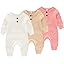 3pack Long Sleeve White+apricot+pink